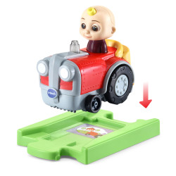 Tut Tut Baby Flitzer - CoComelon JJs Traktor inkl. Schiene