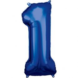 Folienballon 1, blau