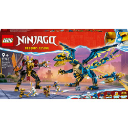 LEGO® NINJAGO 71796 Kaiserliches Mech Duell gegen den Elementardrachen