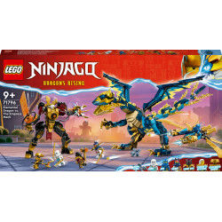 LEGO® NINJAGO 71796 Kaiserliches Mech Duell gegen den Elementardrachen