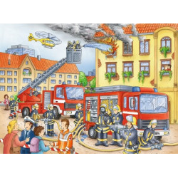 Ravensburger Kinderpuzzle   10822 Unsere Feuerwehr   Puzzle für Kinder ab 6 Jahren, mit 100 Teilen i