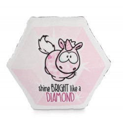 Kissen diamantförmig Einhorn Pink Diamond