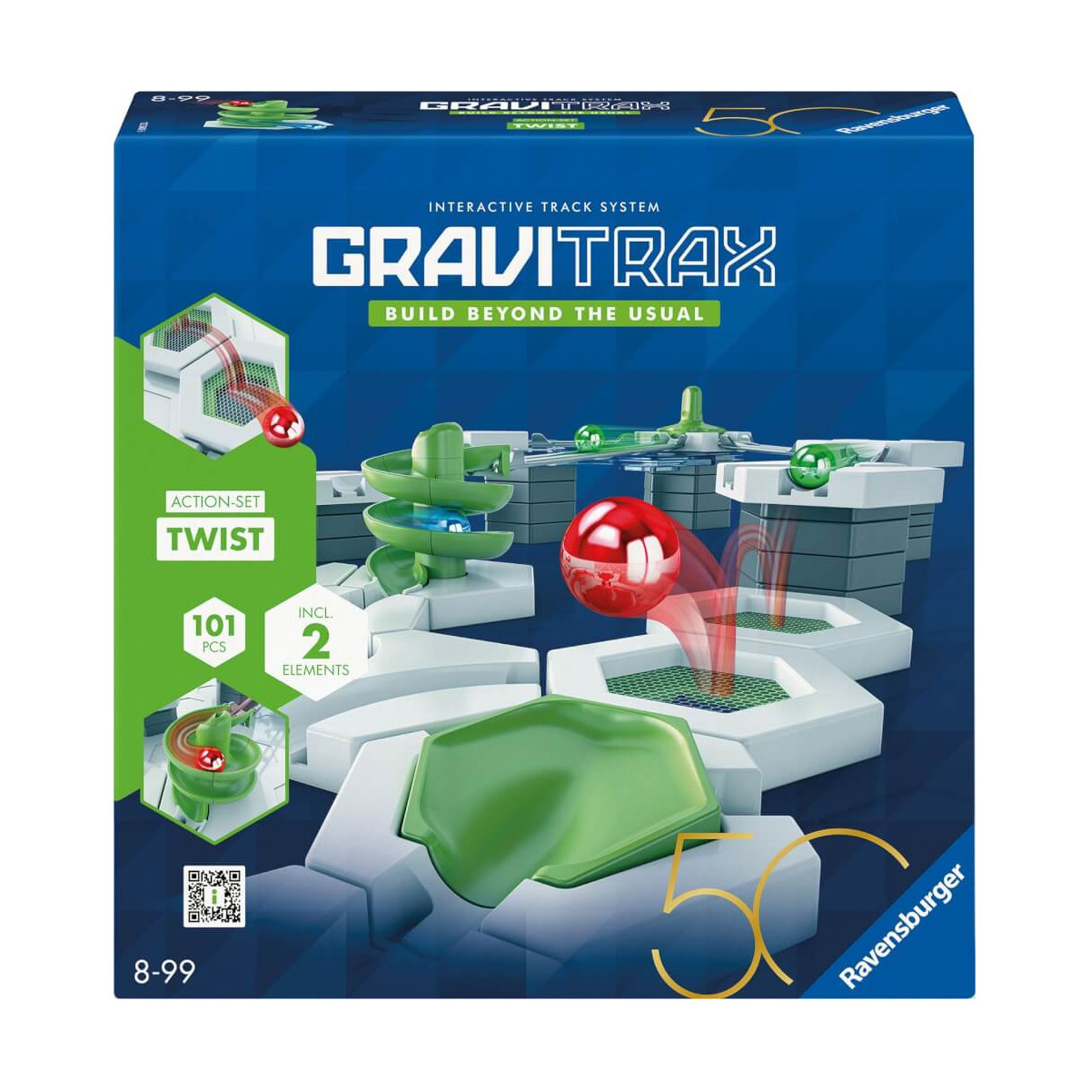 Ravensburger 24576 Action Set Twist 50 year blue triangle GraviTrax