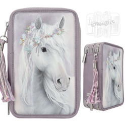 Miss Melody 3 Fach Federtasche FANTASY HORSE