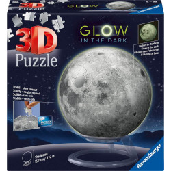 Ravensburger 11586 Puzzle Puzzle Ball Der Mond   Glow in the Dark 3D 72 Teile