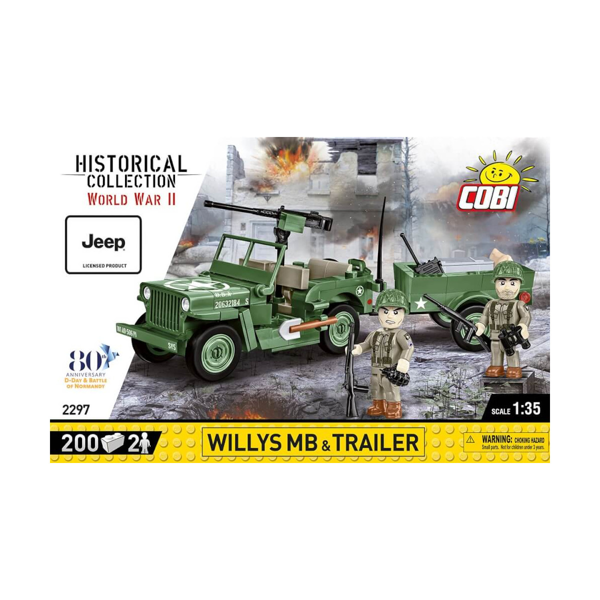 COBI 2297 Willys MB   trailer