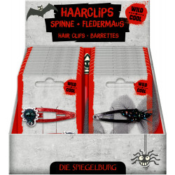 Haarclips Spinne   Fledermaus
