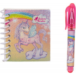 Mini-Tasche mit Schreib-Set - Einhorn-Paradies