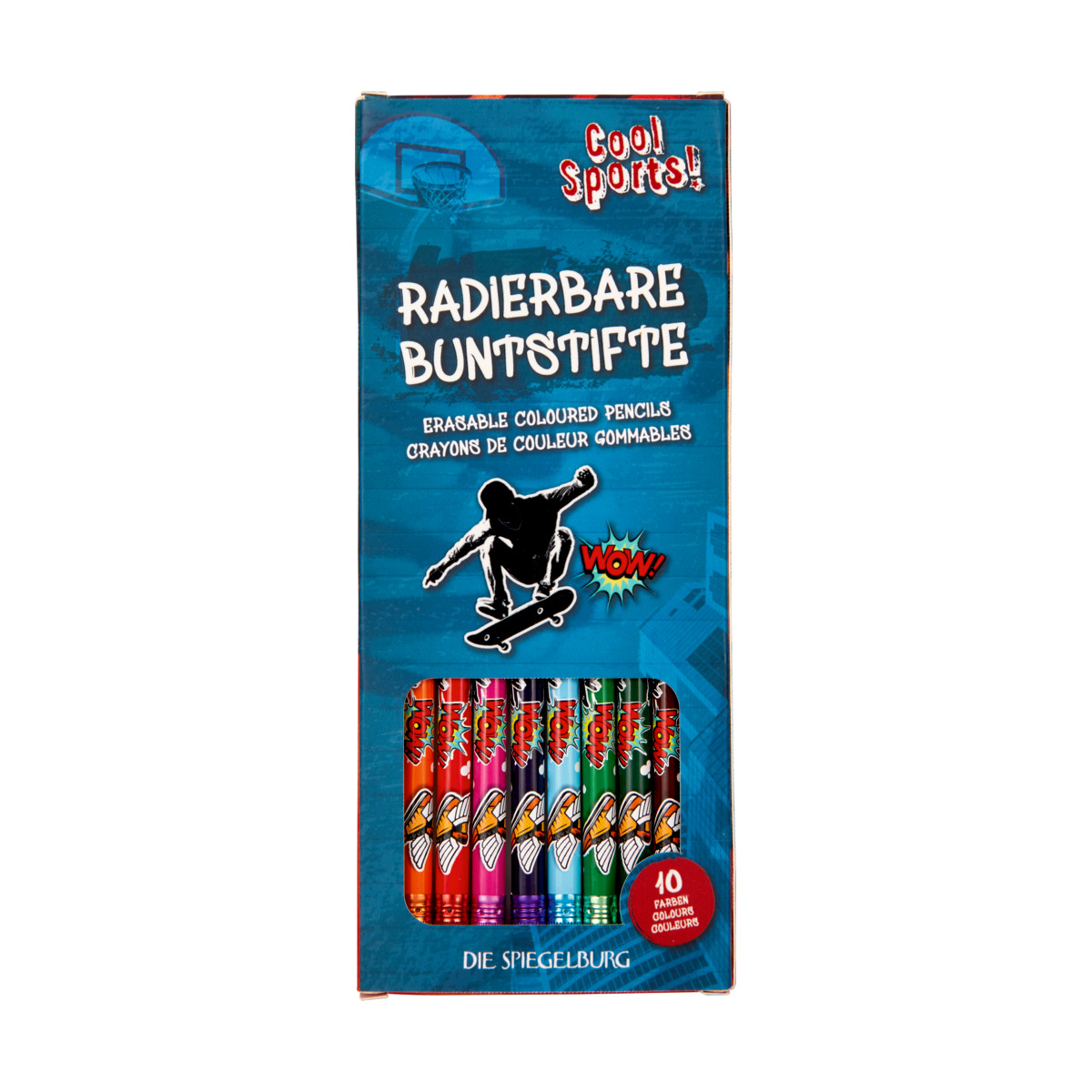 Radierbare Buntstifte - Cool Sports!