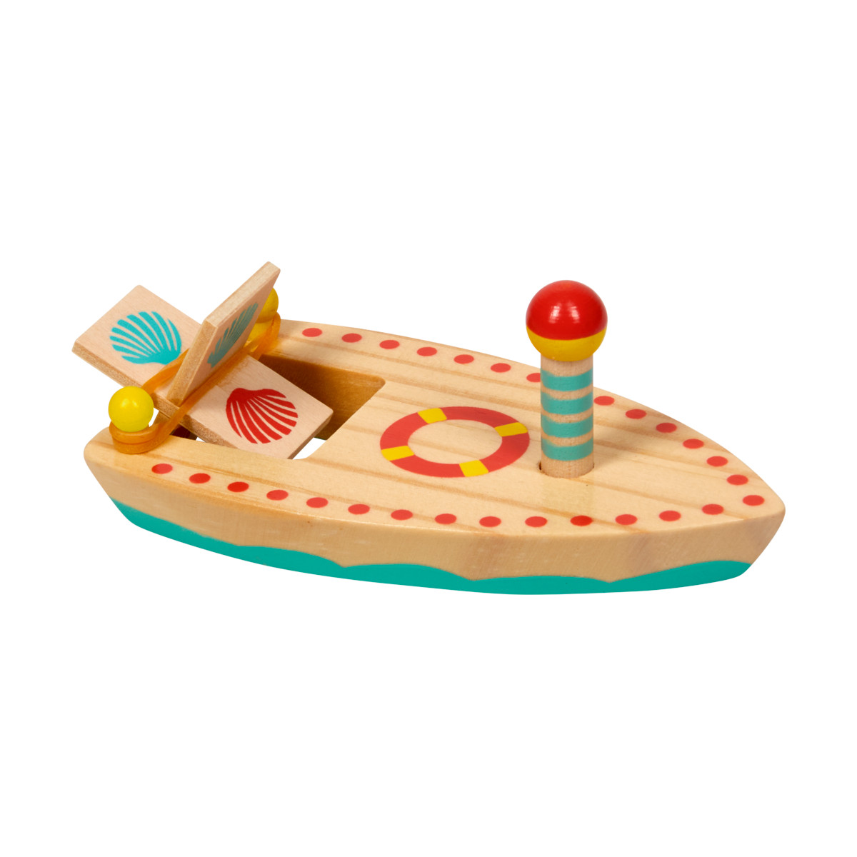 Holzboot mit Gummimotor - Spiegelburg Sommerkinder