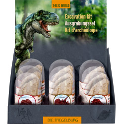 Ausgrabungsset Dinosaurier-Schädel - T-Rex World, sort.