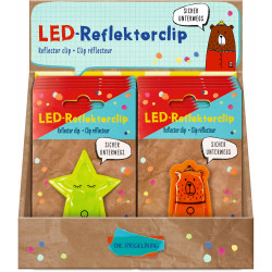 LED-Reflektorclip - Bunte Geschenke, sort.