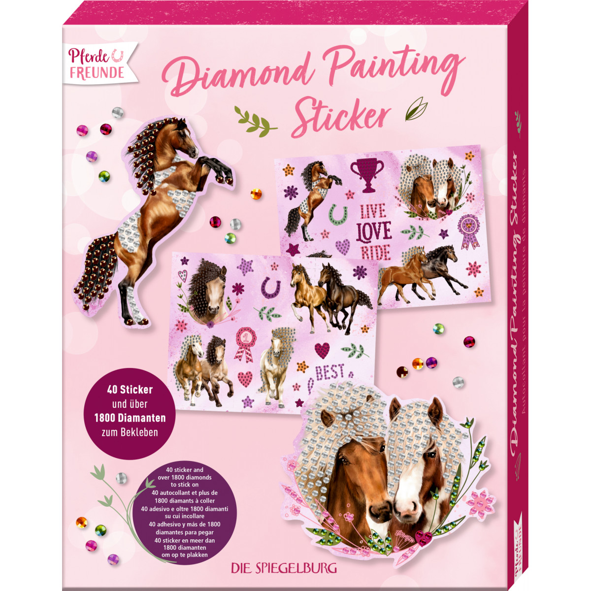 Diamond Painting Sticker - Pferdefreunde