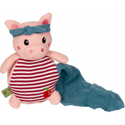 Kuscheltier mit Schnuffeltuch Schwein - Little Wonder