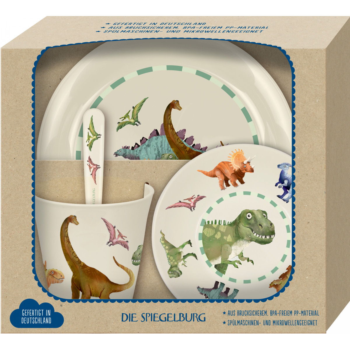 Geschirr Geschenkset - Dino Friends