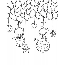 Malblock mit Glitzersteinchen - Frohe Weihnachten
