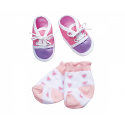 New Born Baby Schuhe und Socken, 4 sortiert