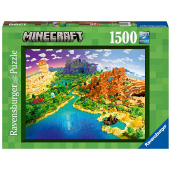 Ravensburger Puzzle 17189   World of Minecraft   1500 Teile Minecraft Puzzle für Erwachsene und Kind