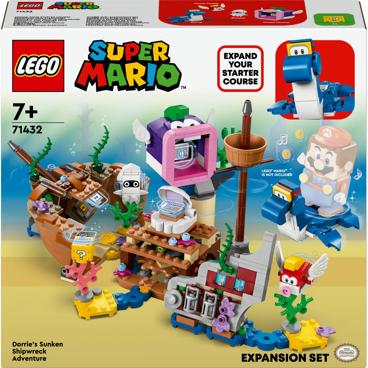 LEGO® Super Mario 71432 Dorrie und das versunkene Schiff   Erweiterungsset