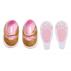 Baby Annabell Schuhe Gold 43cm