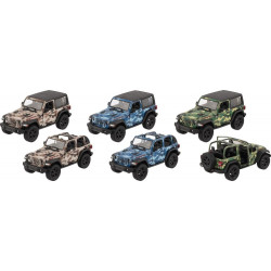 12291Jeep Wrangler (2018), Spritzguss, 1:34, L 12,5 cm sortiert (1 Stück)