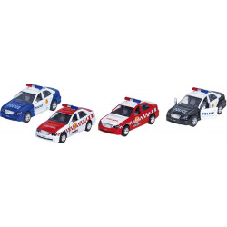 12194Polizei und Feuerwehr mit Sirene   Licht, L 15 cm sortiert (1 Stück)