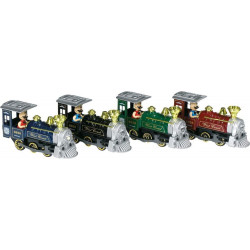 12104Klassische Lokomotive mit Geräusch und Licht, L 15 cm sortiert (1 Stück)