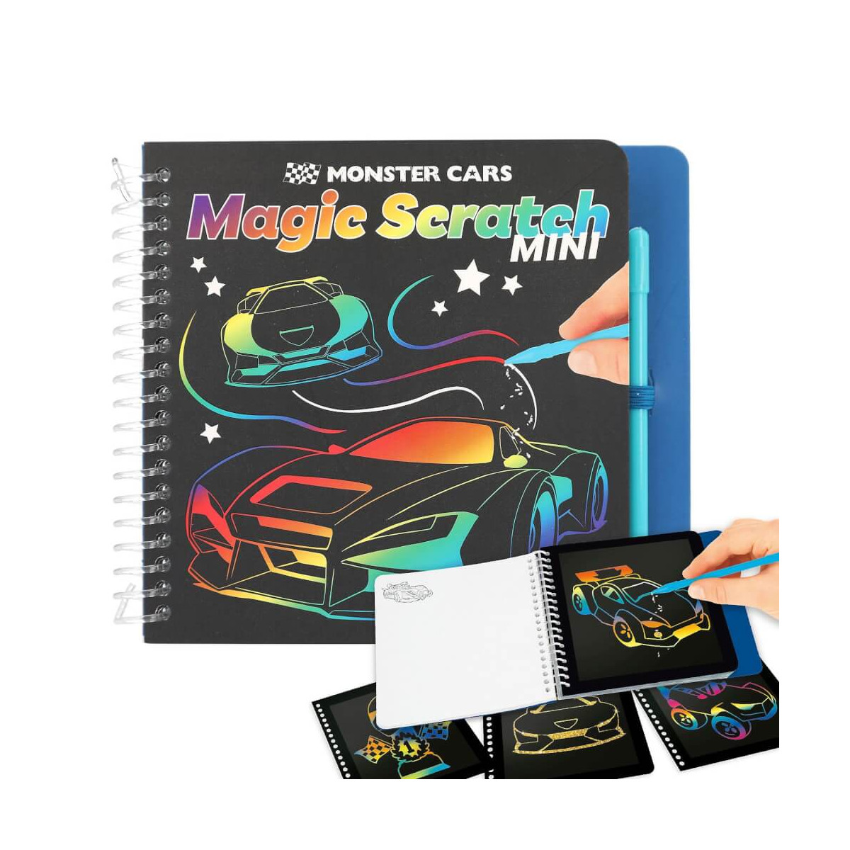 Mini Magic Scratch Book Monster Cars