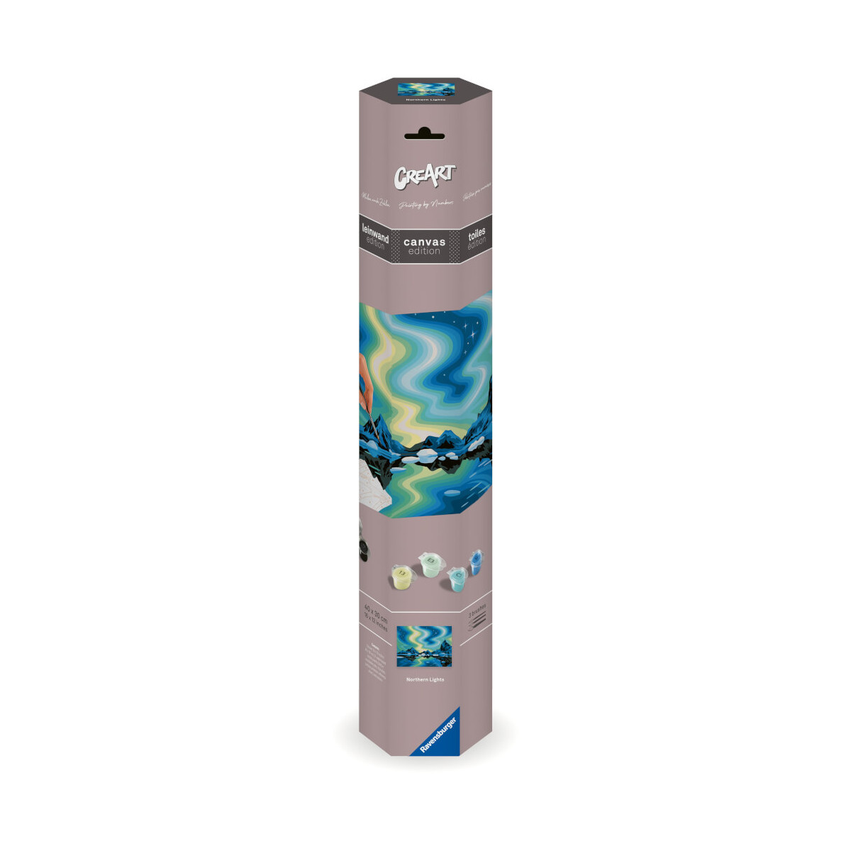 Ravensburger CreArt   Malen nach Zahlen 23907   Northern Lights   ab 14 Jahren   Malen auf Leinwand