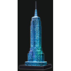 Ravensburger 3D Puzzle Empire State Building bei Nacht 12566   das berühmte Gebäude in New York   le