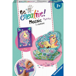 Ravensburger 18238 Mosaic Midi Einhorn, DIY für Kinder ab 7 Jahren
