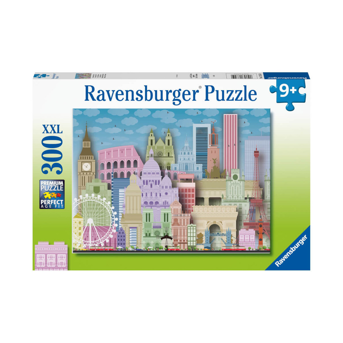 Ravensburger Kinderpuzzle   13355 Buntes Europa   300 Teile Puzzle für Kinder ab 9 Jahren