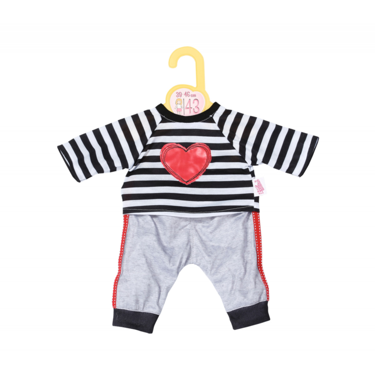 Dolly Moda Sport Outfit gestreift 43cm