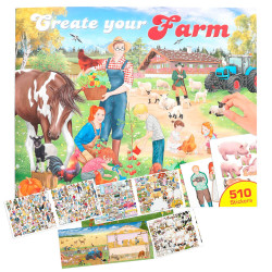 Create your Farm   Malbuch mit Stickern