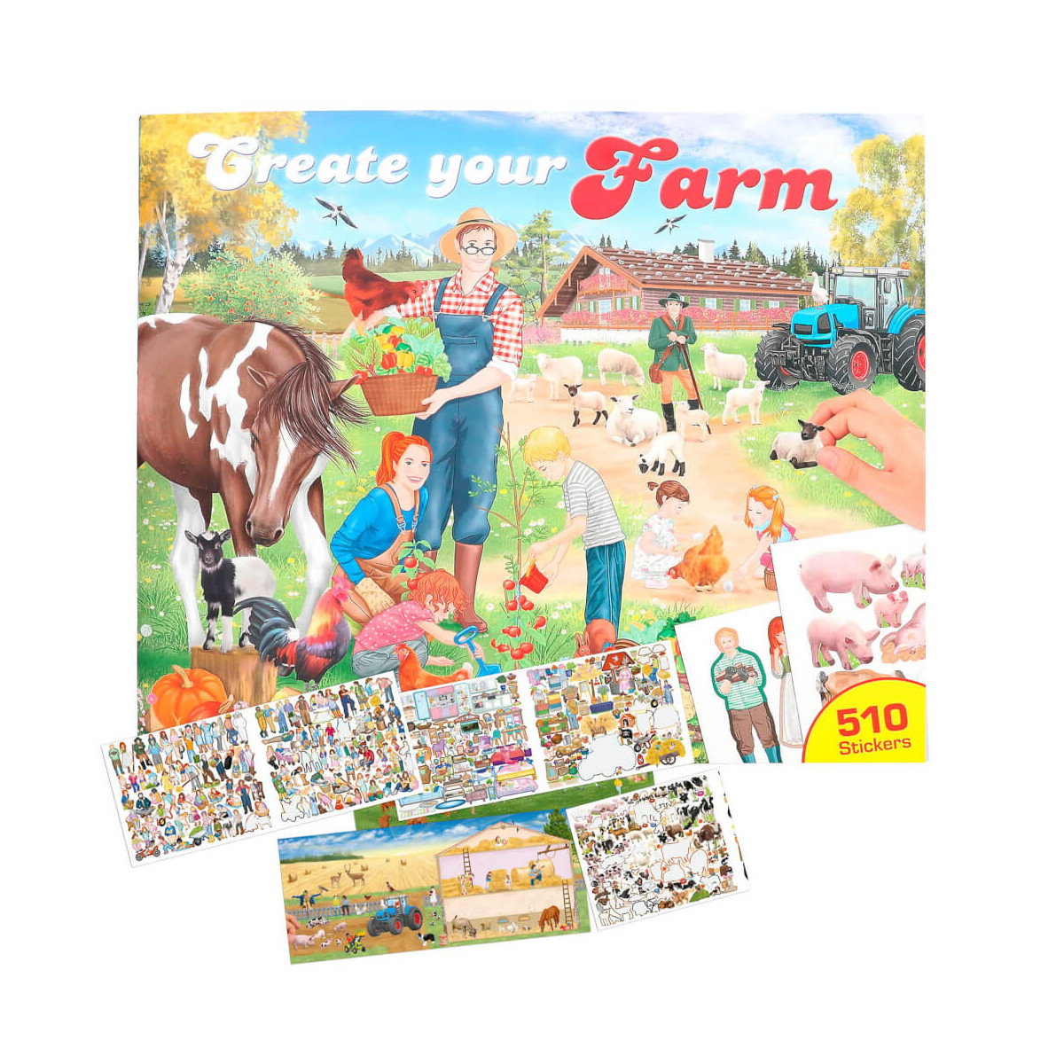 Create your Farm   Malbuch mit Stickern