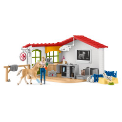 schleich® Farm World 42502 Tierarzt Praxis mit Haustieren