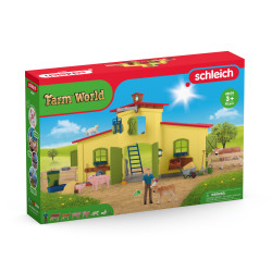 schleich® Farm World 42605 Großer Stall mit Tieren und Zubehör