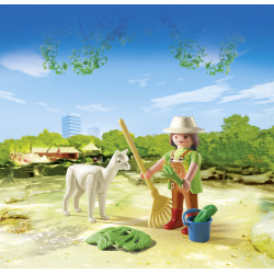 PLAYMOBIL 4944 Tierpflegerin mit Alpaka