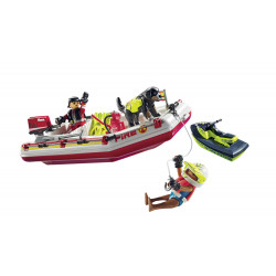 PLAYMOBIL 71464 Feuerwehrboot mit Aqua Scooter