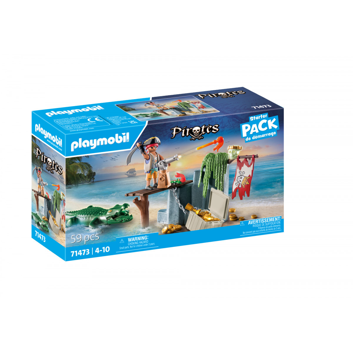 PLAYMOBIL 71473 Pirat mit Alligator