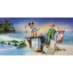 PLAYMOBIL 71473 Pirat mit Alligator