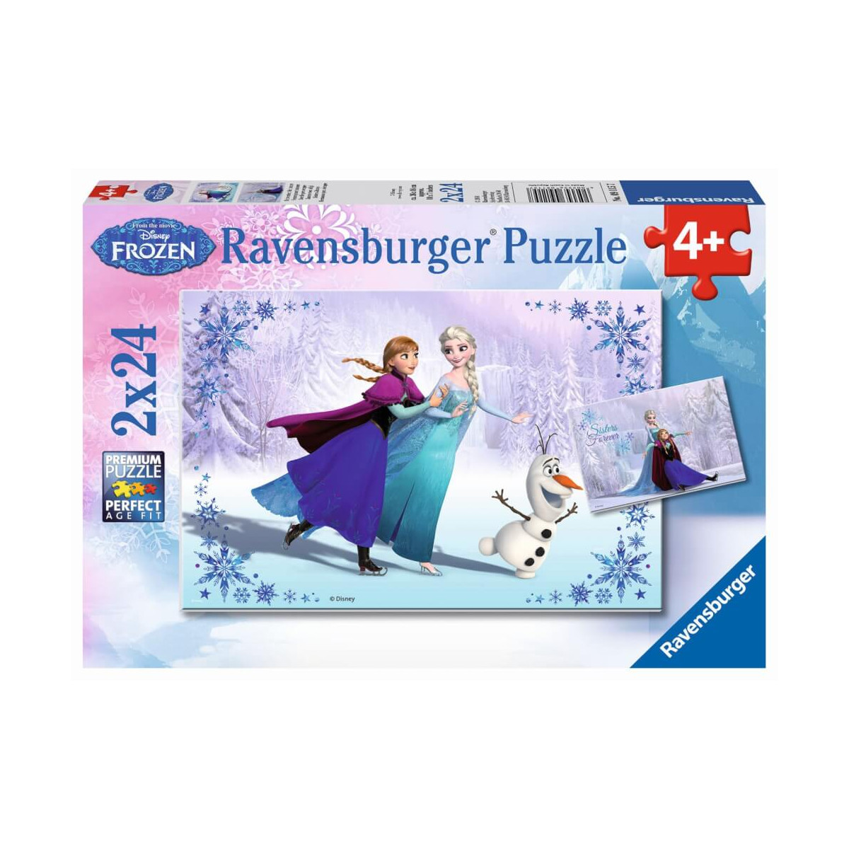 Ravensburger Kinderpuzzle   09115 Schwestern für immer   Puzzle für Kinder ab 4 Jahren, Disney Froze