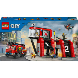 LEGO® City 60414 Feuerwehrstation mit Drehleiterfahrzeug