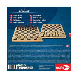 Deluxe Holz Schach & Dame