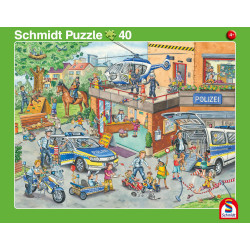 Schmidt Spiele 56810 2erSet RAPU Feuerwehr Polizei  24 Teile   40 Teile