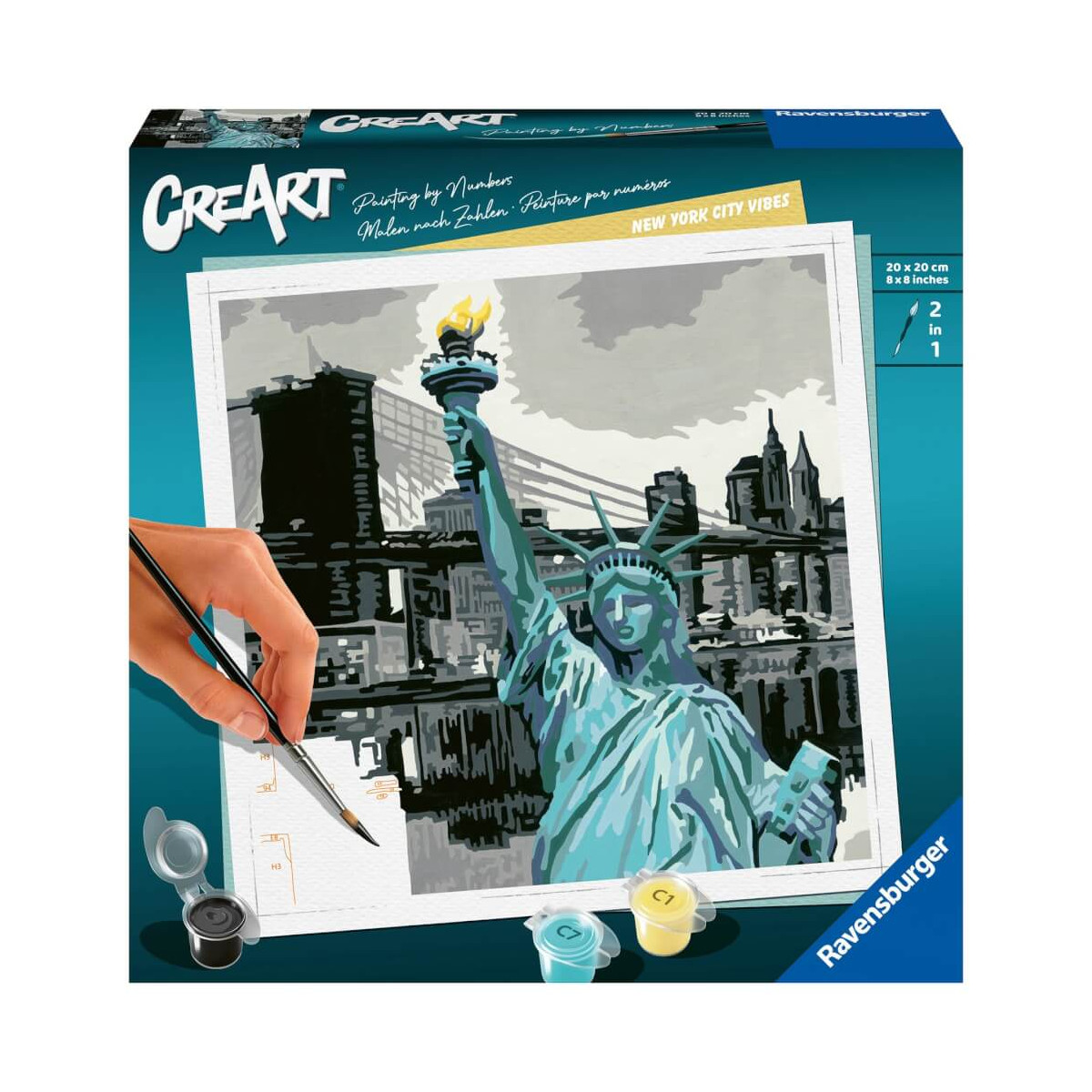 Ravensburger Malen nach Zahlen 28998 – New York City Vibes – ab 12 Jahren