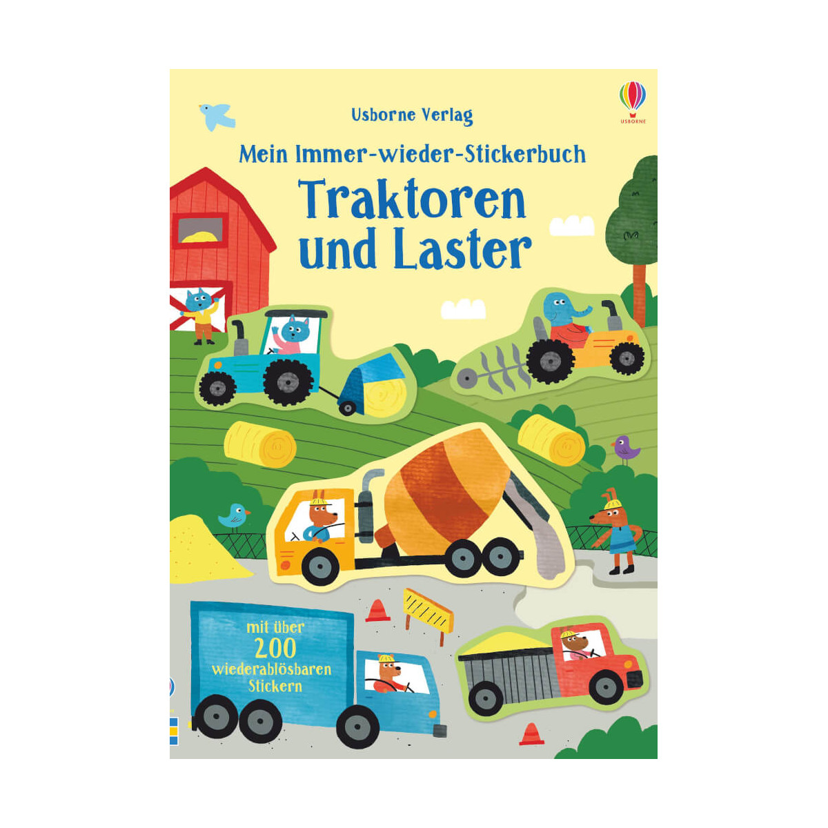 Mein Immer wieder Stickerbuch: Traktoren und Laster