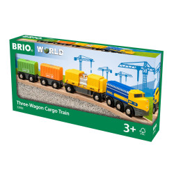 BRIO 63398200 Three Wagon Cargo Train