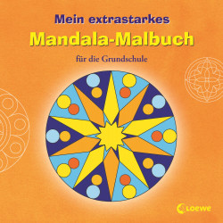 Loewe Mein extrastarkes Mandala Malbuch für die Grundschule, orange