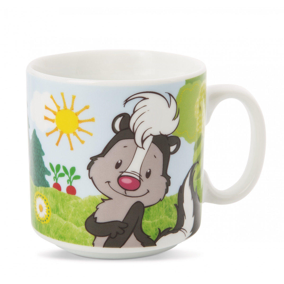 Kindertasse Hase, Stinktier und Waschbär